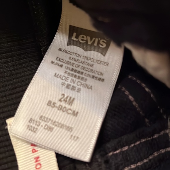 NWT Levi’s jeans knit pull-on pant cotton and stretch 24m month - Picture 7 of 8